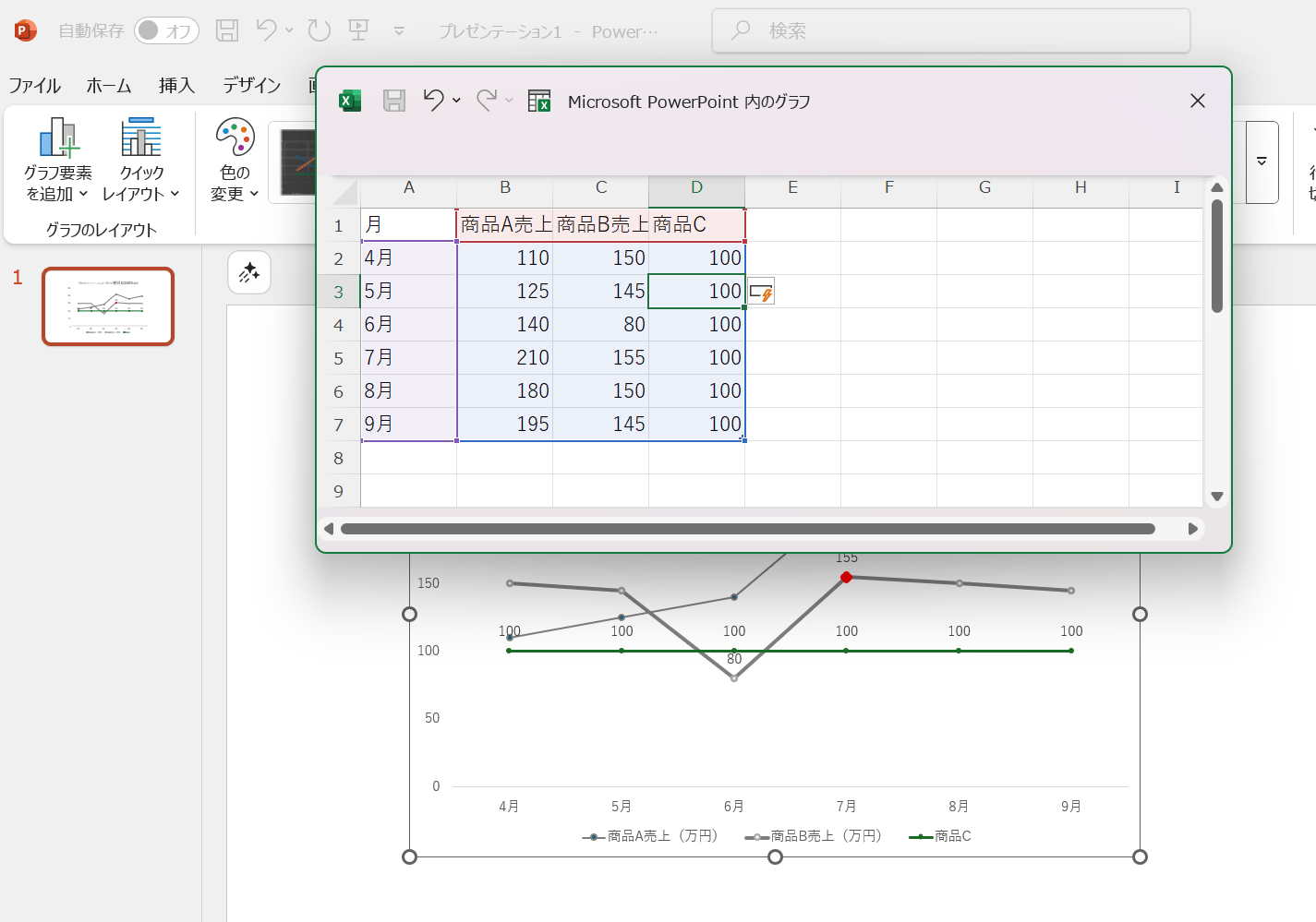 データ入力ステップで、C列、D列…と続けてデータを入力 データ入力ステップで、C列、D列…と続けてデータを入力